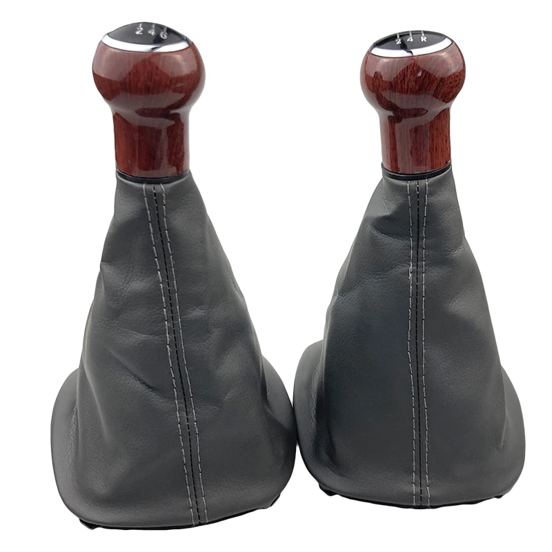 Black Beige Gray Leather Gear Shift Knob Gaiter Boot Cover Case For Volkswagen VW Passat B5 1998-2004 Car Styling Accessories