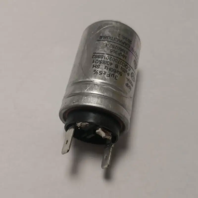 Dish Washer aluminum housing 3UF Capacitor with 2 pins  450VAC