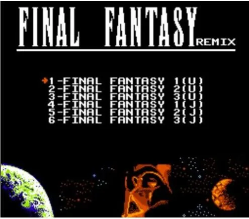 FINAL FANTASY-cartucho do jogo, eu, II, III, 6in 1, bocado 8