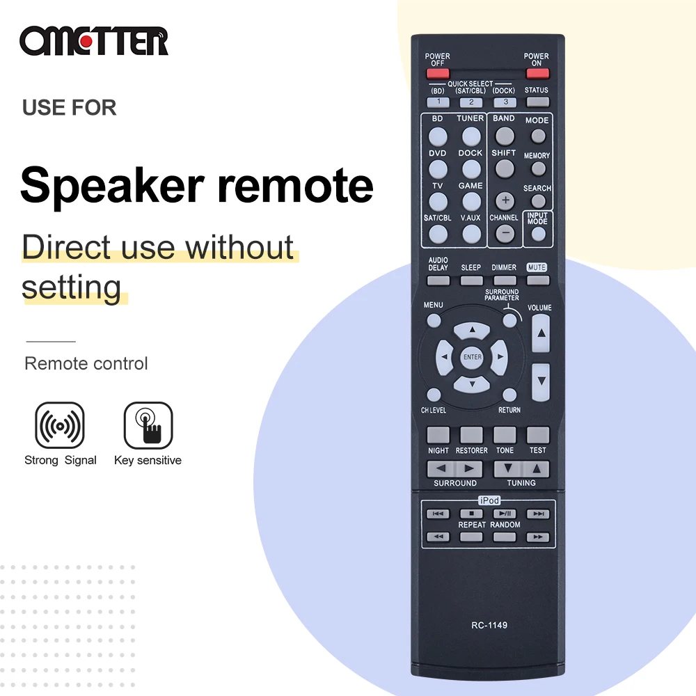 ใหม่ RC-1149สำหรับ Denon รีโมทคอนโทรล AV Receiver AVR-390 AVR-391 AVR-1311 AVR-1312