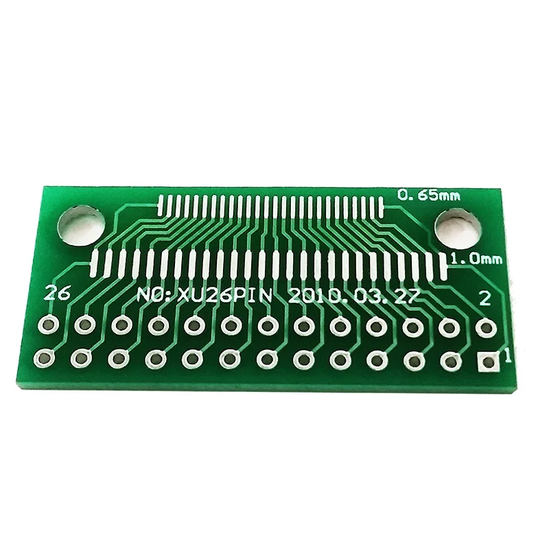 2/5/10pcs 26pin FFC FPC Test Connector 0.7mm / 0.8mm / 0.65mm / 1.0mm to 2.54mm Double Row Pin Adapter Board