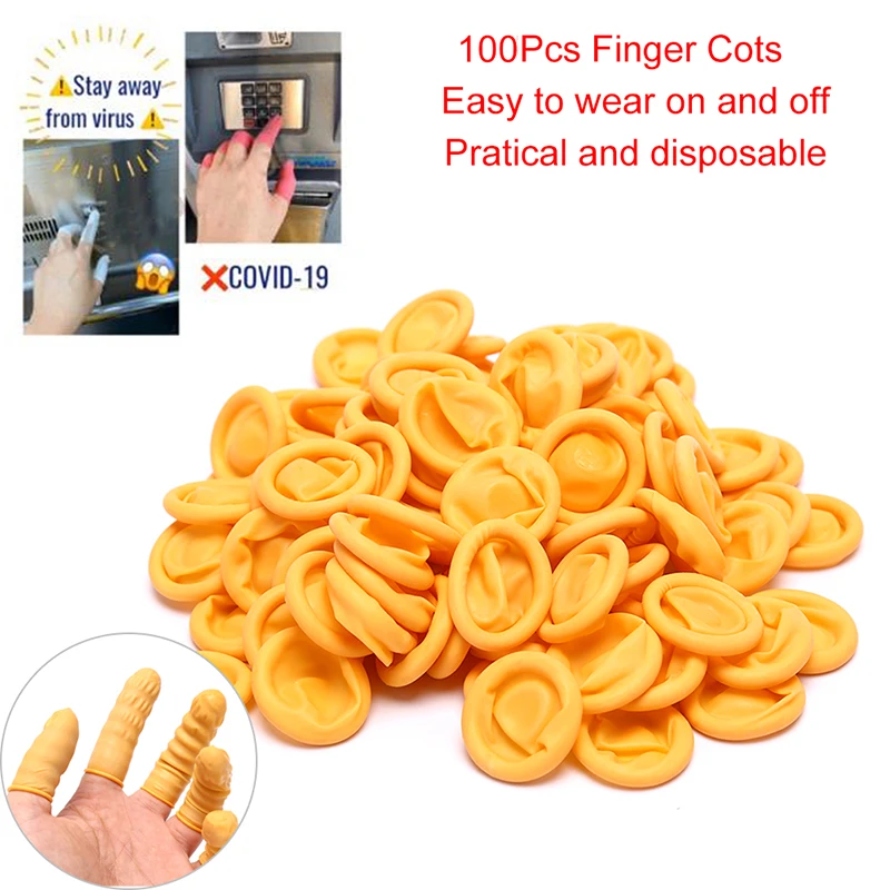 واقية الإصبع دائم الوردي الأصفر الملونة اللاتكس غطاء للأصابع قفازات أمان المضادة للانزلاق المطاط غطاء للأصابع نوعية جيدة