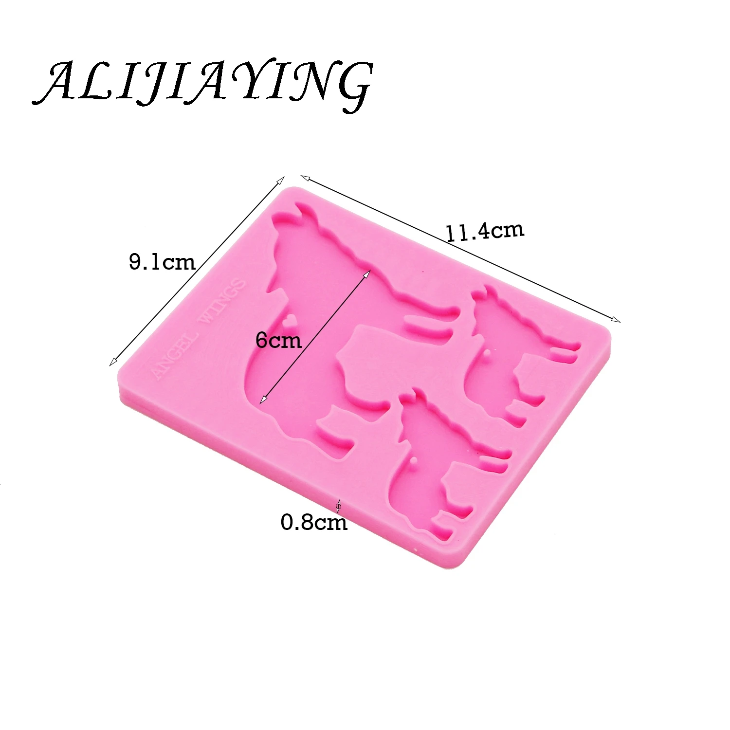 Wolf family silicone mold resin epoxy resin molds for jewelry DIY silicone keychain mould  DY0164