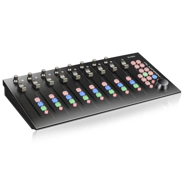 iCON Platform M+ MIDI/AUDIO Controller With Motorized Faders, USB MIDI  Controller Digital Mixer For Live Mixing - AliExpress