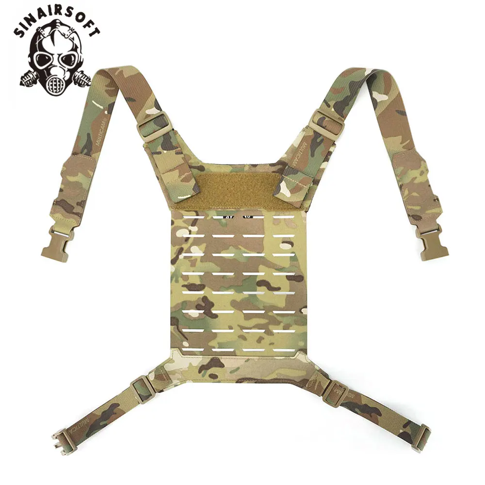 Tactical D3 SS MK Chest Rig Hunting Airsoft MOLLE Vest Chest Rig Strap Universal Vest Back Panel Equipment Accessories