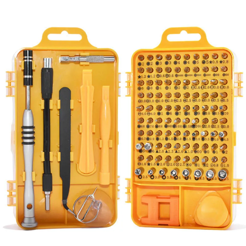 

Screwdriver Set Precision Torx Hex Screw Driver Bit Kit Magnetic Bits 110 In 1 Multitools Repair Camera Phone Clock Hand Tools