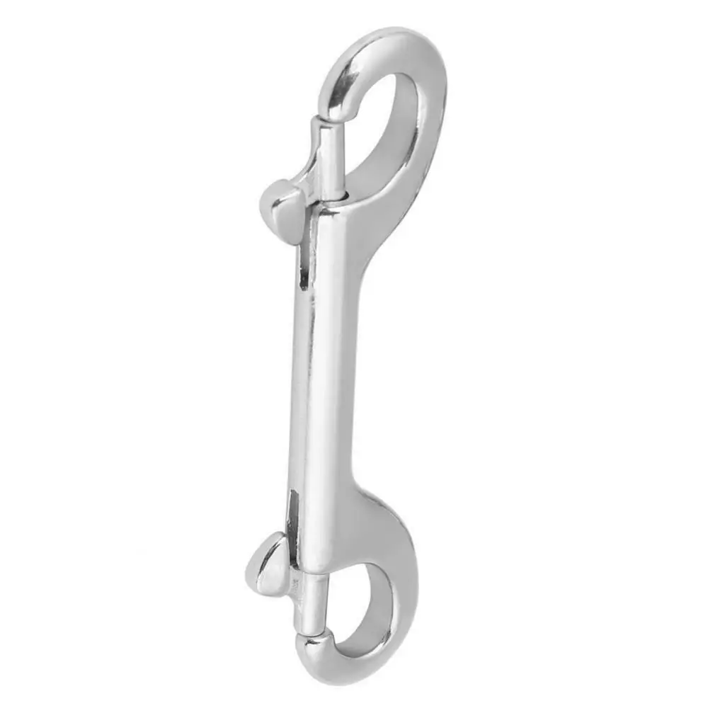 ISURE MARINE Stainless Steel Double End Snap Hook Key Holder Clip Keychain Spring Buckle