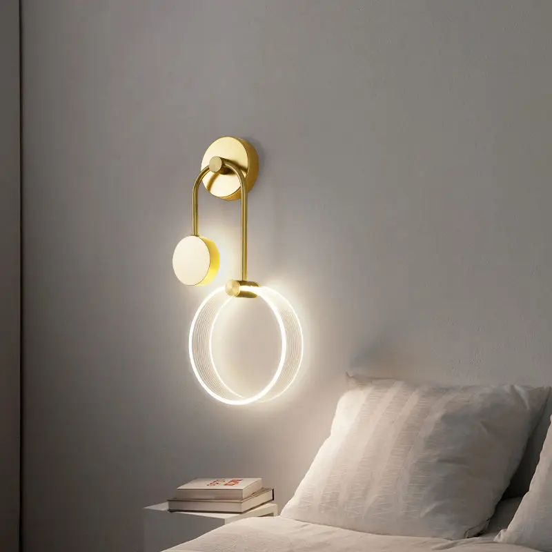 

Nordic Wall Lamp Bedroom Bedside Wall Light Livingroom Diningroom Wall Type Indoor Home Study Room Nordic simple fashion modern