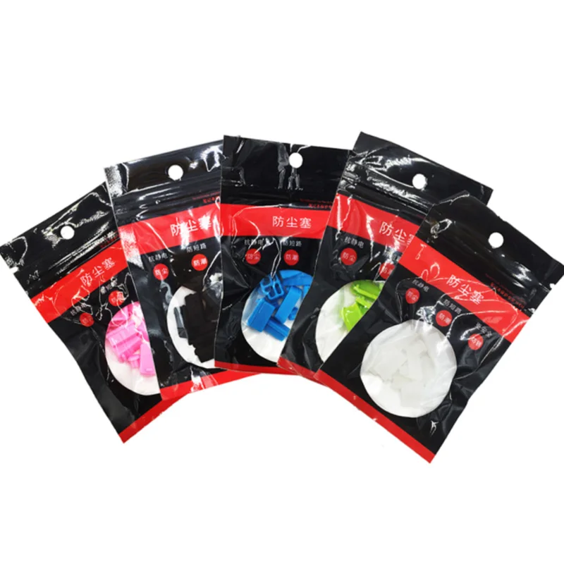 16pcs/set Colorful Silicone Anti Dust Plug Cover Stopper Type C Laptop Dustproof USB Port HDMI RJ45 Interface waterproof