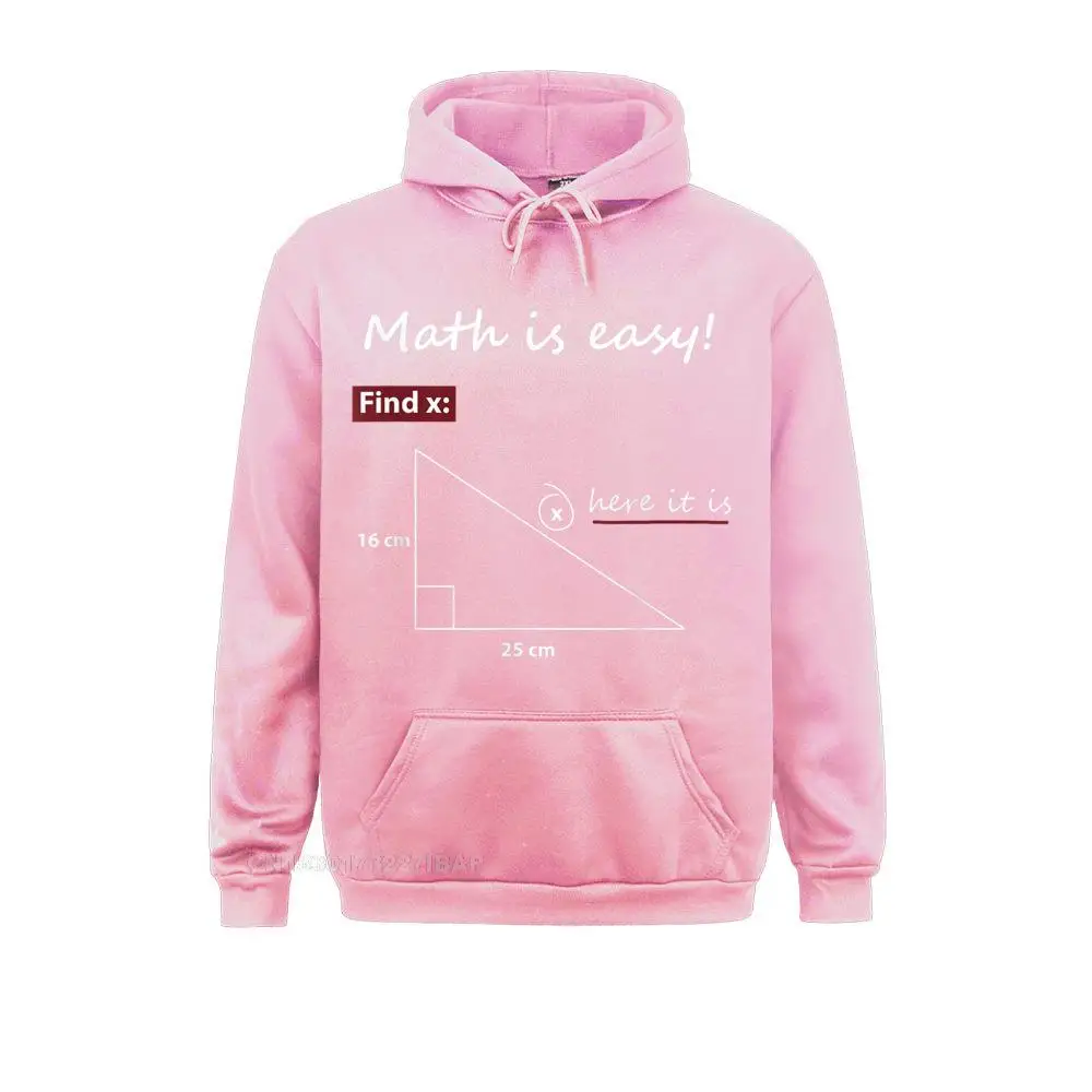 Math Is Easy Find X Here It Is T-Shirt Hoodies Retro Printed Long Sleeve Women Sweatshirts Funny Hoods Hooded Pullover