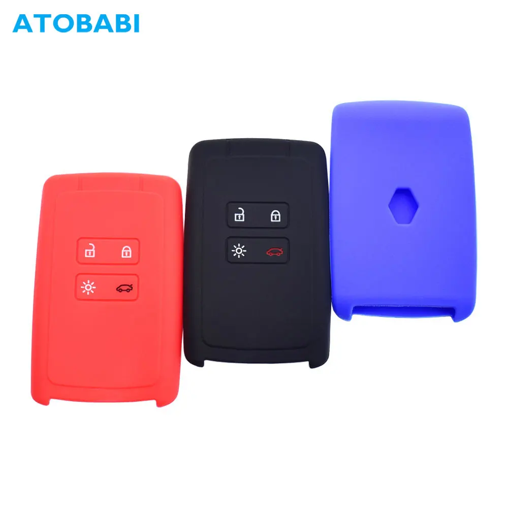 

Силиконовый чехол для автомобильного ключа, защитный чехол для дистанционного управления для Renault Clio Espace 5 Master Talisman Scenic 4 Kadjar Captur Koleos 2