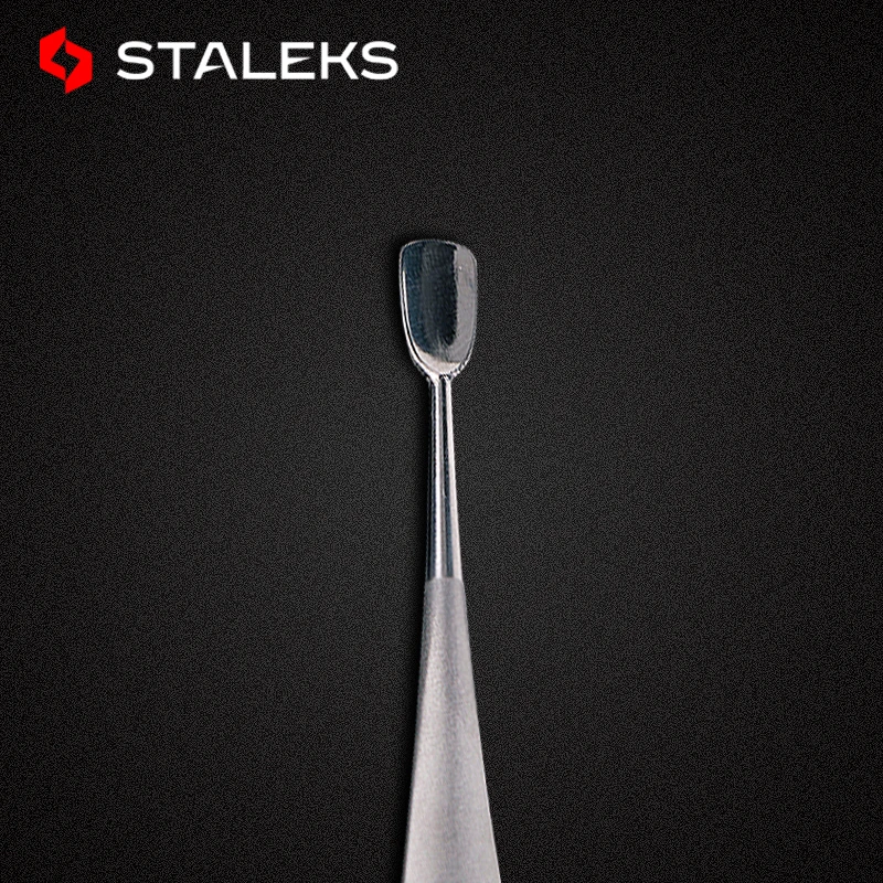 1pc STALEKS Stainless Steel PBC-10-2 Non-slip Dead Skin Push Does Not Hurt Nails And Exfoliating Nail Tools Cuticle Pusher