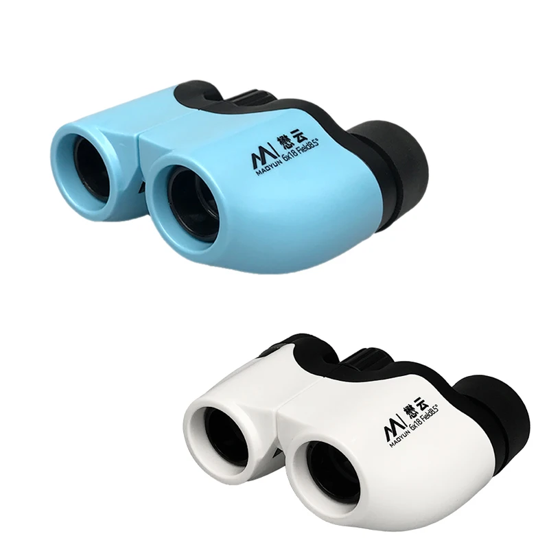 Compact Binocular with 6x Magnification 18mm Objective Lens BAK4 Prism Multi-coated Neck Strap Long Range Zoom Hunting Telescope