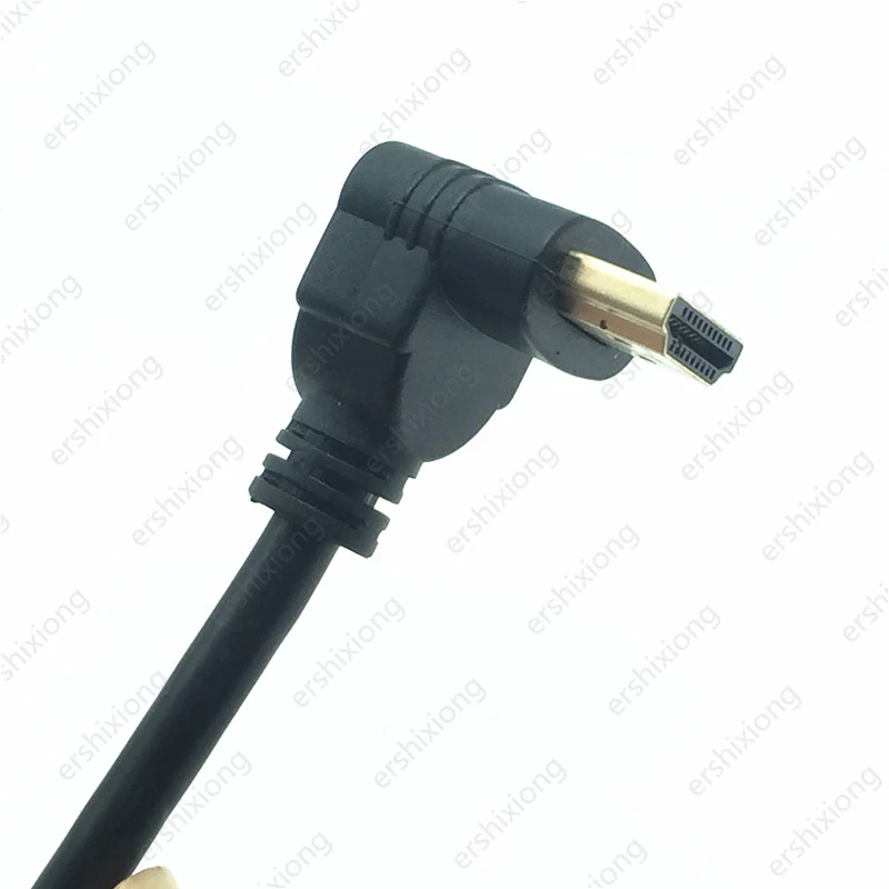 Adapter kabel męski na żeński HDTV konwerter kąt prosty 90 stopni obracający przedłużacz do 3D 1080P HDTV XBOX PS3 DVD