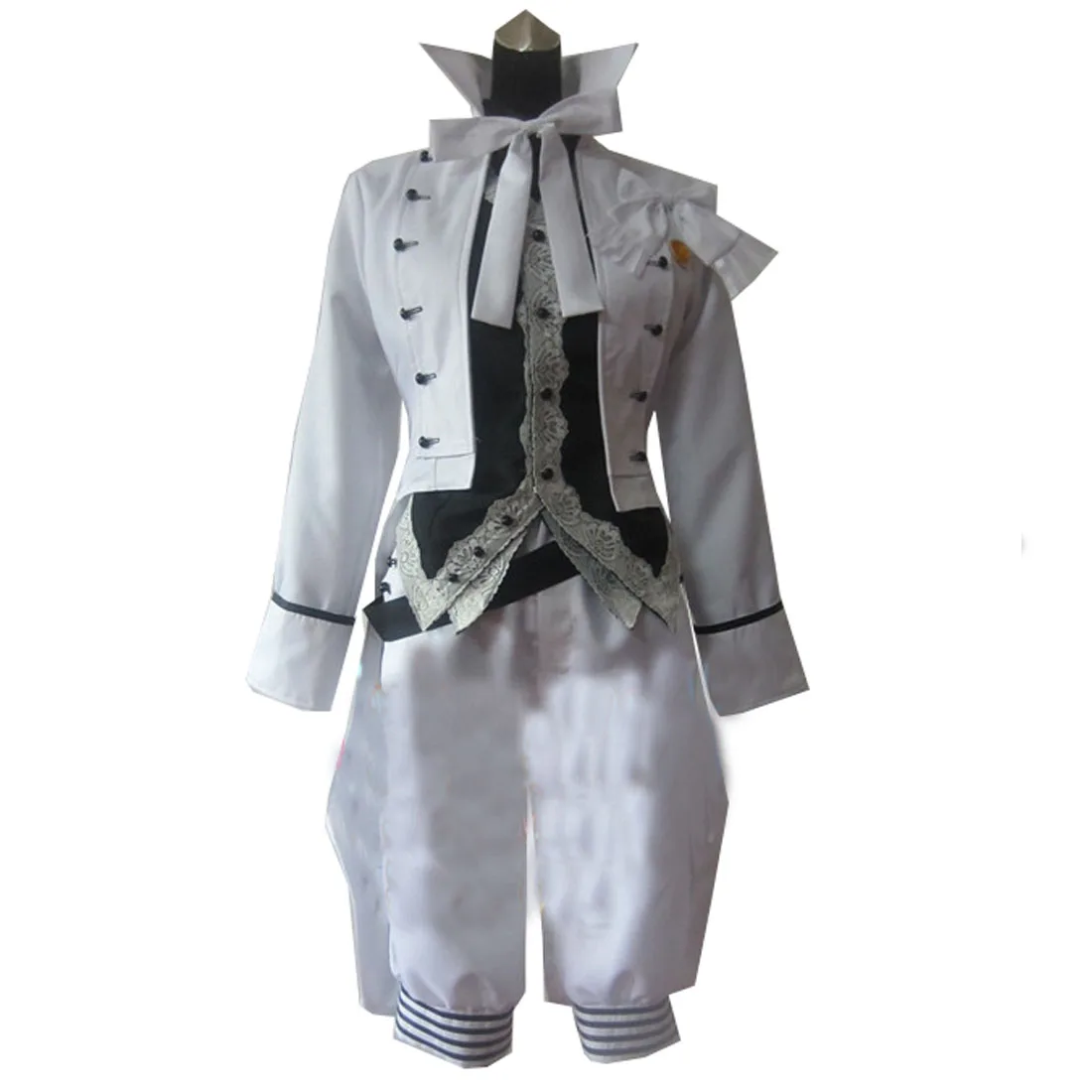 

2021 New arrival Black Butler Grey Cosplay Costume Anime White Custom Made any size