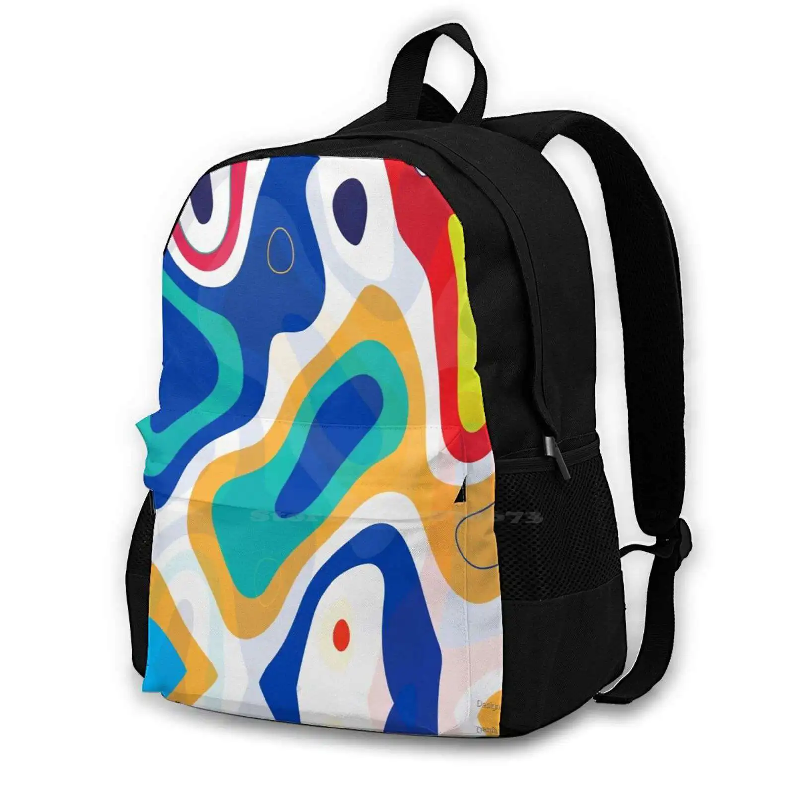 

Psychedelic Texture School Bags For Teenage Girls Laptop Travel Bags Colorful Top New York Help Psychedelic Psychedelic Art