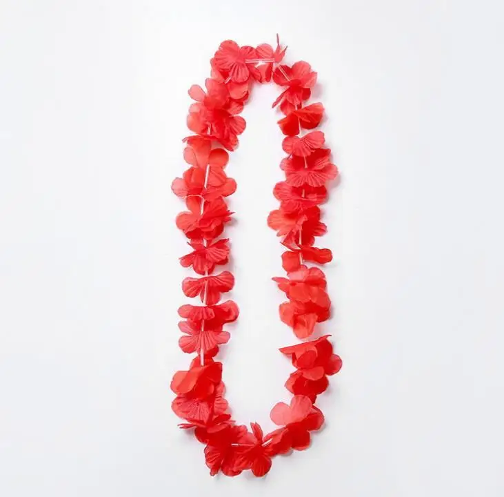 300pcs Hawaii Lei Luau Party Supplies Garland Necklace Colorful Fancy Dress Party Hawaii Beach Fun SN90