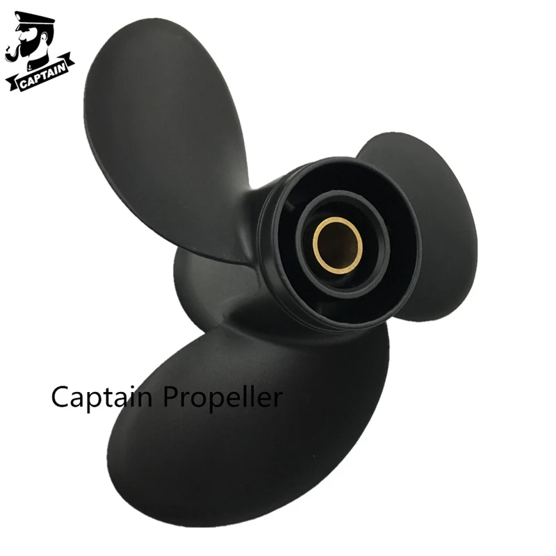 Captain Outboard Propeller 9.3x10 Fit Tohatsu Engines 9.9HP 15HP 18HP 20HP 14 Spline Aluminum High Thrust Propeller 3 Blade