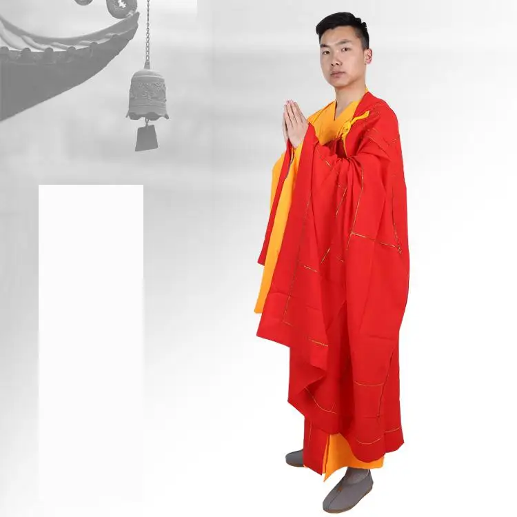 Oversize Men Meditation Clothing Women Large Size Buddhist Water Land Practitioner Monk Costumes