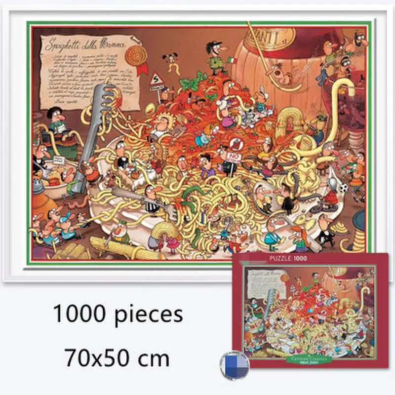 1000 Pieces Jigsaw Puzzles Assembling picture Spaghetti puzzles toys for adults children kids games educational games Toys