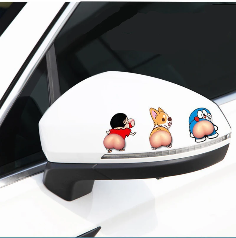 2pcs Car Door Protector Anti-scratch Cute Cartoon Car Door Edge Bumper Crash Scratch Protector Universal Anti-collision Glue New