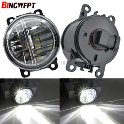 2PCS Fog Lamps DRL Lighting LED Lights For Mitsubishi L200 OUTLANDER 2 PAJERO 4 GALANT Grandis Car-styling Halogen Lamp