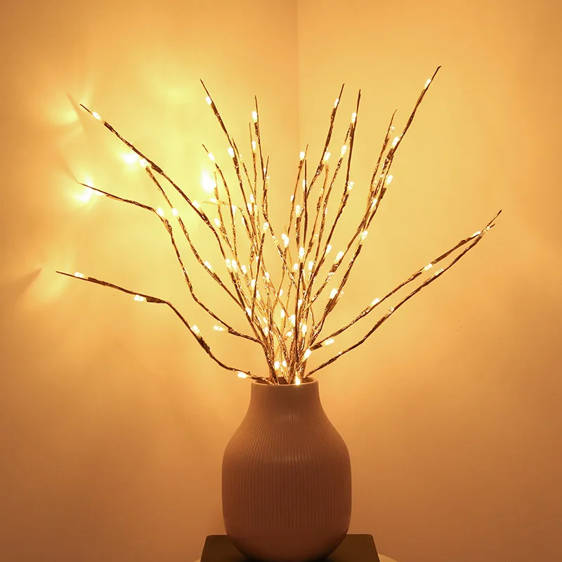 3pcs 5pcs 20 Bulbs LED Willow Branch Lights Lamp Natural Vase Filler Twig Lighted Branch Christmas Wedding Decorative Lights