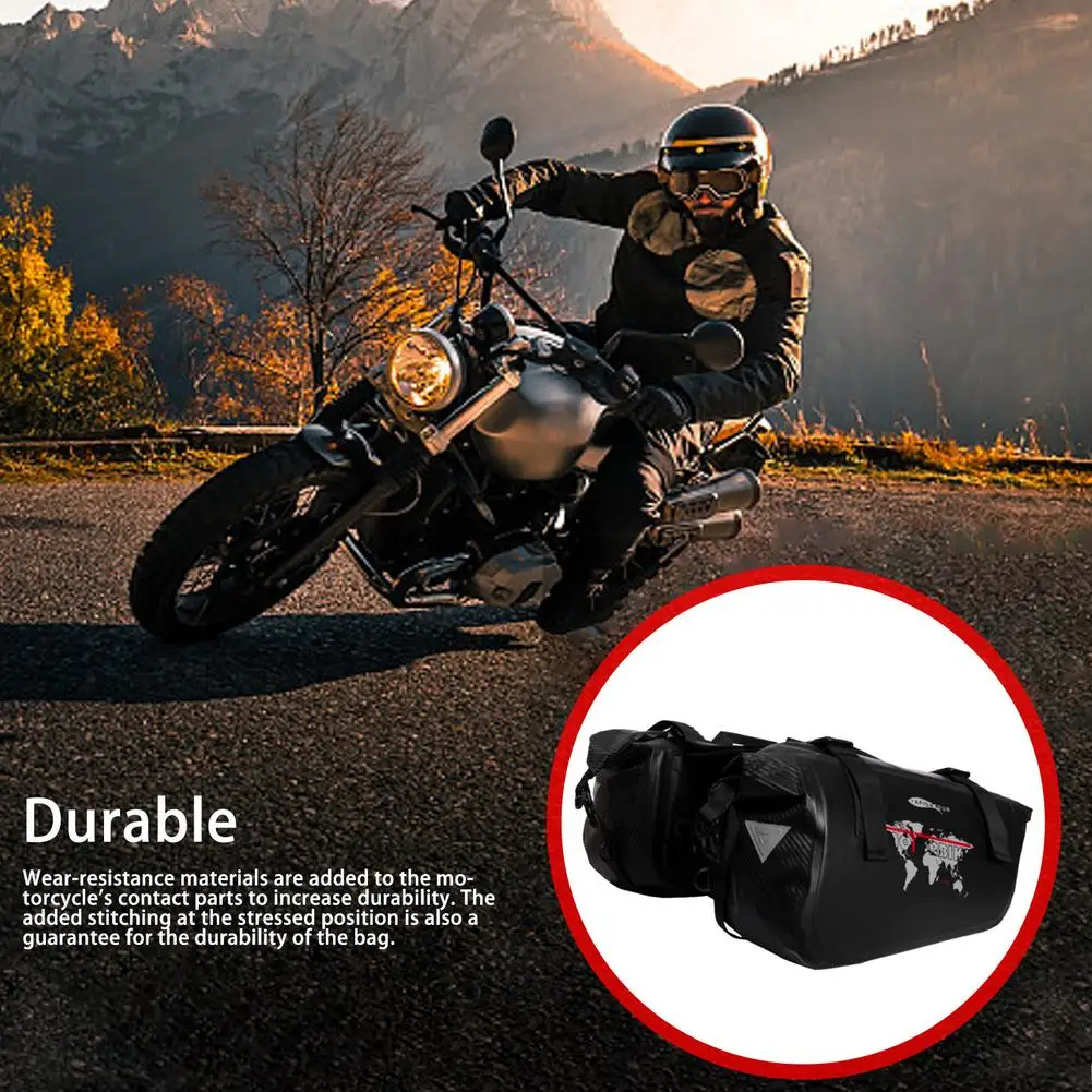 Waterproof Motorcycle Side Storage Bag Large Capacity Wear-Resistance Racing Race Riding Moto Helmet Travel Suitcase Saddlebag