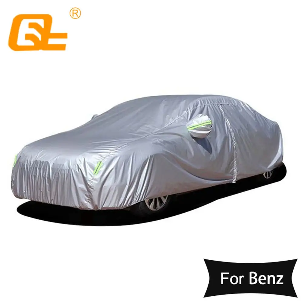 190T Universal Car Covers Outdoor sun protection Dustproof rainproof Snow protection for benz E Class w204 cla 210 w203 w201