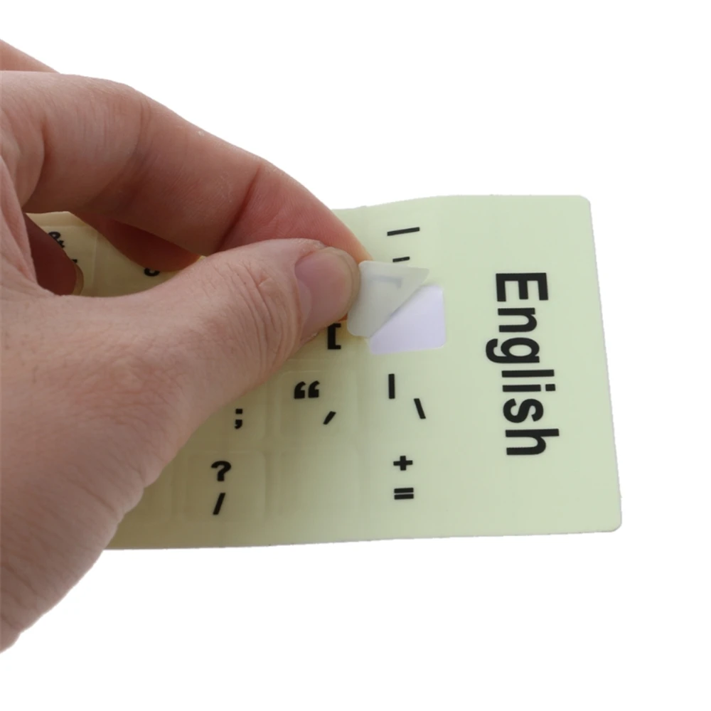 

Ночник пылезащитная наклейка испанский английский русский арабский французский светящиеся наклейки на клавиатуру для ноутбука ПК настольная клавиатура