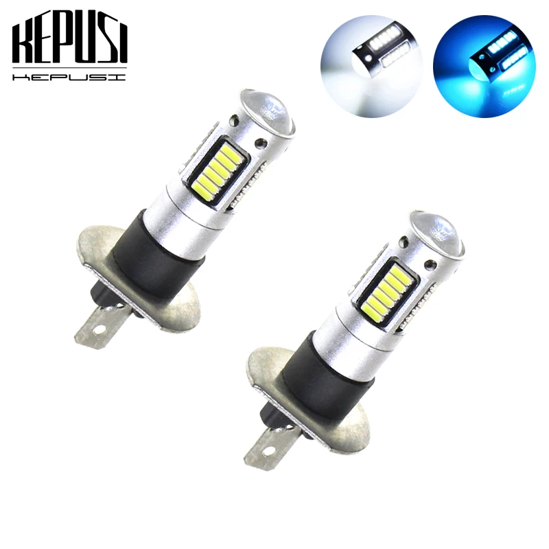 2Pcs H1 Super Led Lampen Auto Lichten Auto Led Lampen Auto Lichtbron Dc 12V Wit Blauw Led fog Lamp Auto Styling