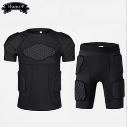 Men's Sports Honeycomb Anti-Collision Pad Compression Anti-Collision Suit Basketball Football Football Safety Protection Suit