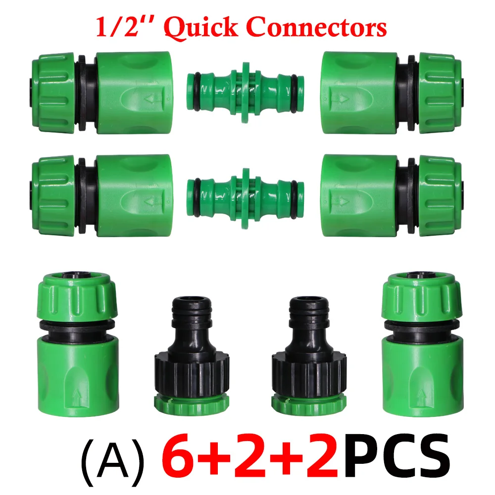 Wąż ogrodowy ABS szybkie złącza 1/2 \'\'łącznik rurowy Adapter wspólny zestaw przedłużający do nawadniania myjnia samochodowa