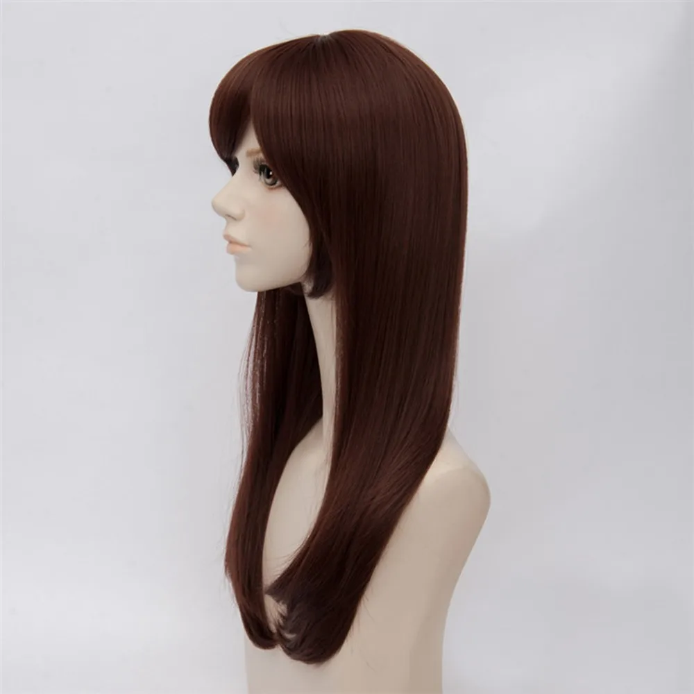 Ms. 65cm wig game VEVEFHAUNG OW DVA D. VA Copslay costume brown Hana DVA song wig role play