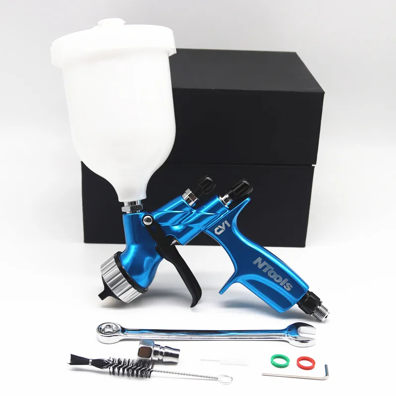 Spray Gun high efficiency 1.3mm Stainless steel nozzle paint Water-based paint air spray gunair tool/Automotive varnish spray