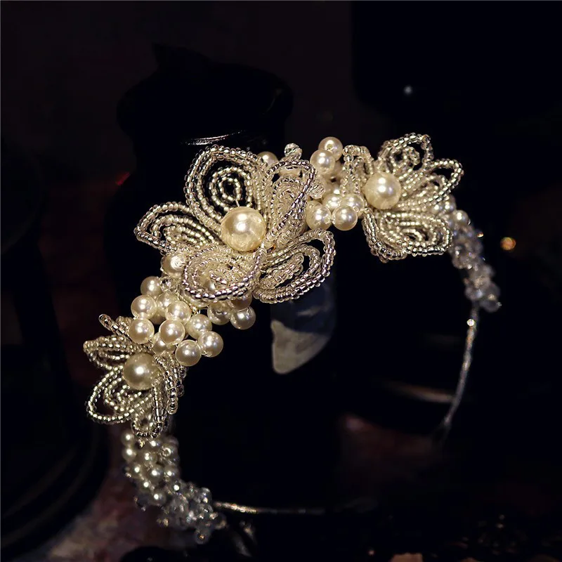 CC Wedding Crown Tiara Hairband Hair Jewelry Engagement Accessories for Women Bride Party Crowns 100% Handamde Fine M143