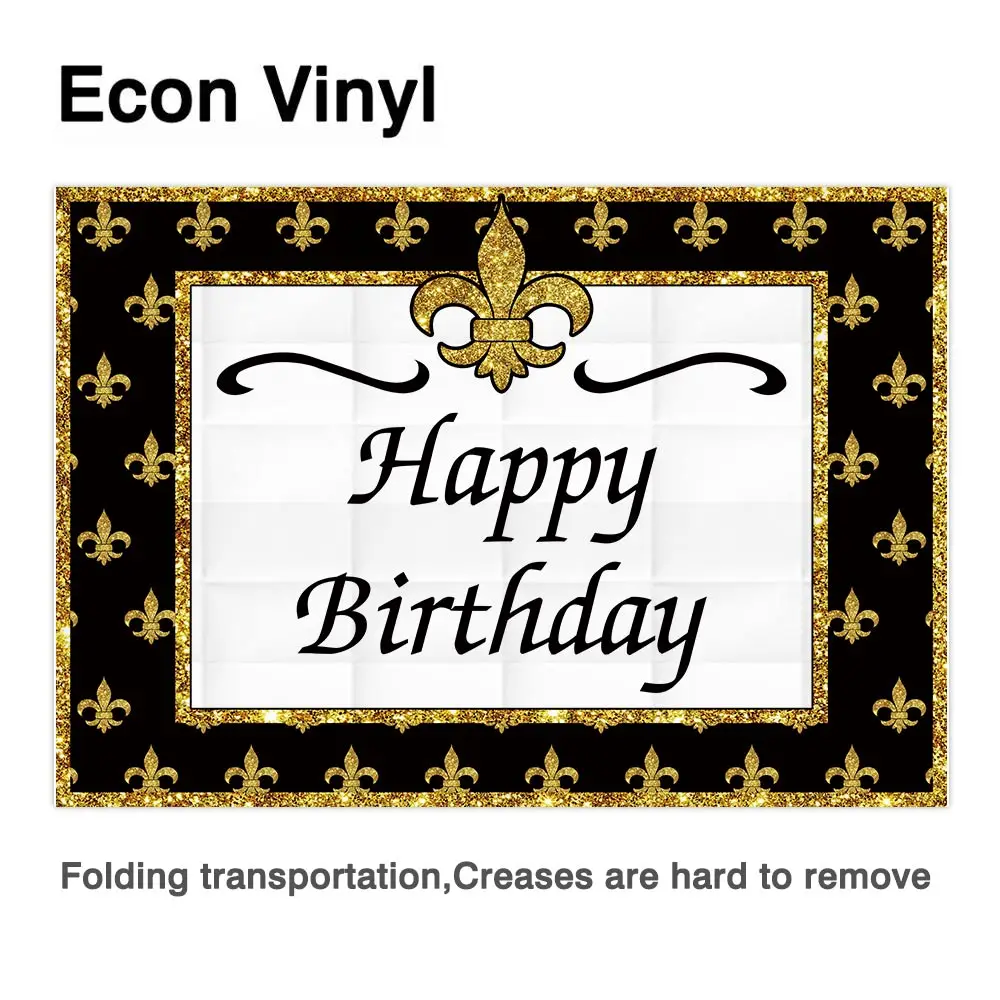 Allenjoy – arrière-plan personnalisé pour fête d'anniversaire, décor de fête Rave à paillettes dorées, Fleur Delacour, bannière, photographie de Paris, pour séance photo