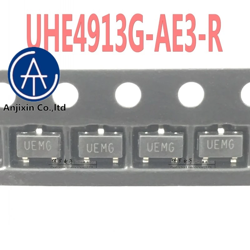 

10pcs 100% orginal new micro-power Hall element switch UHE4913G-AE3-R silk screen UEMG SOT-23 magnetic sensor real stock