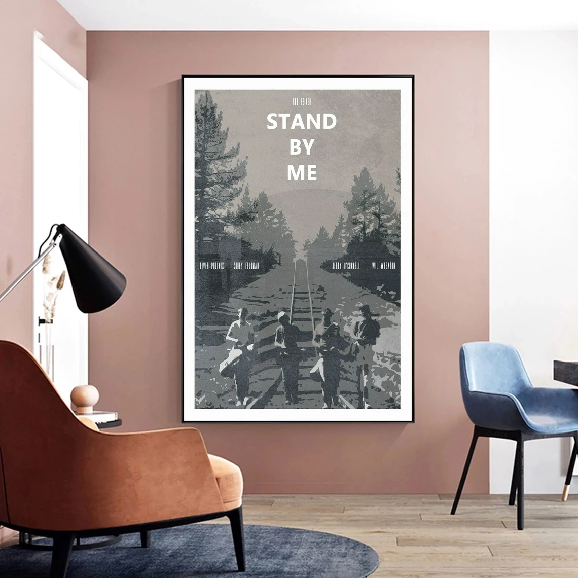 ستاند باي مي ملصق الفيلم ديكور المنزل طلاء جدران (بدون إطار)
