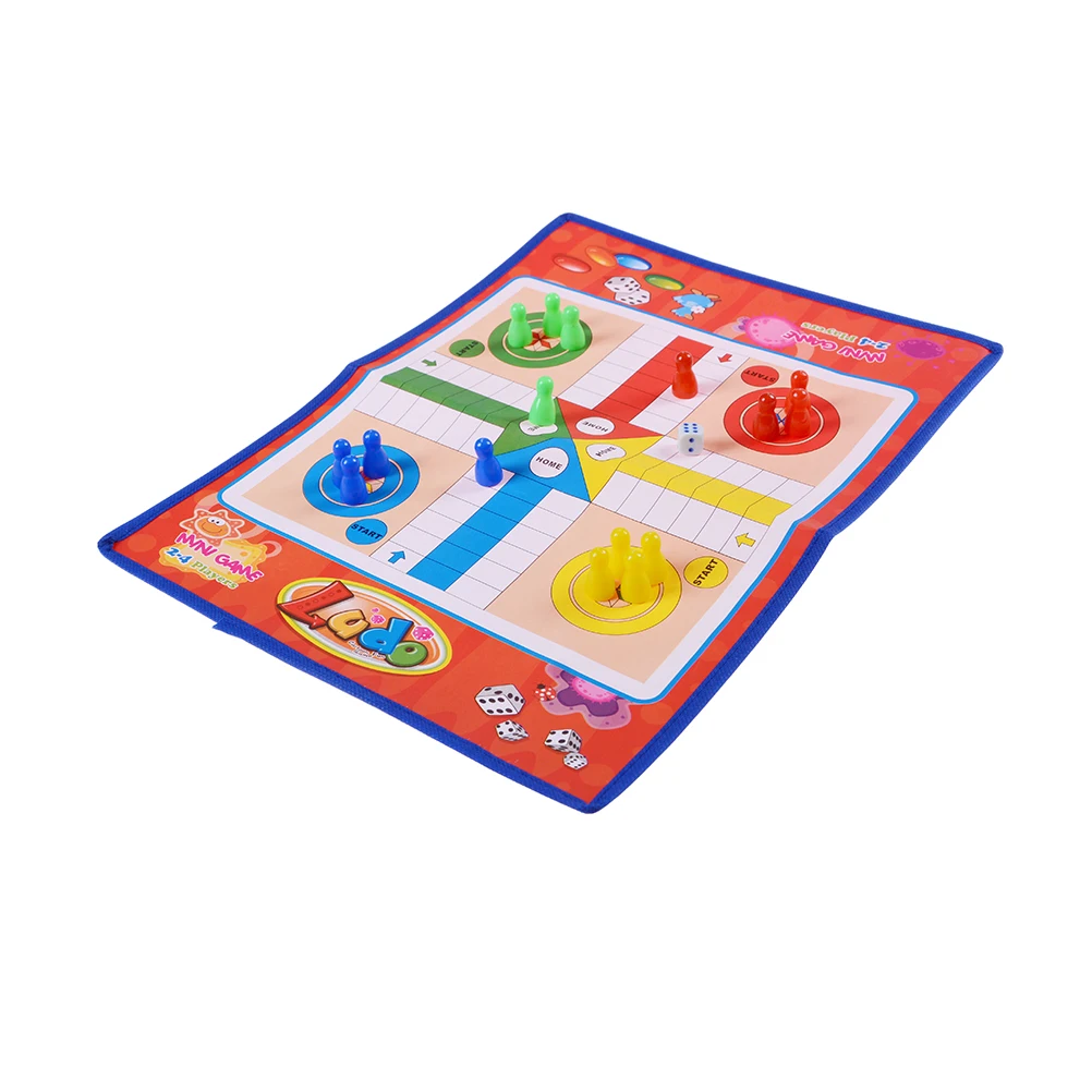 Kids Classic Flight Chess Game Ludo Chess Game Family Party Children Fun Board Game Toys Educational Toys For Children Fun Gifts