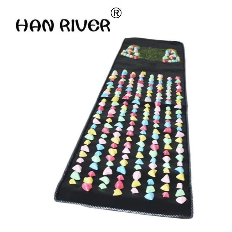 

HANRIVER hot sale product sell like hot cakes Foot massage mat the road of health foot massager Color stone massage blanket