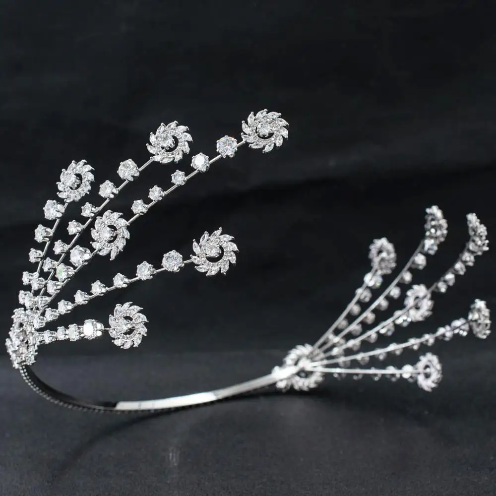 Handmade 2020 New Cubic Zirconia Bridal Wedding Soft Headband Hairband Tiara Hair Jewelry Accessories Hairpieces CHA10045