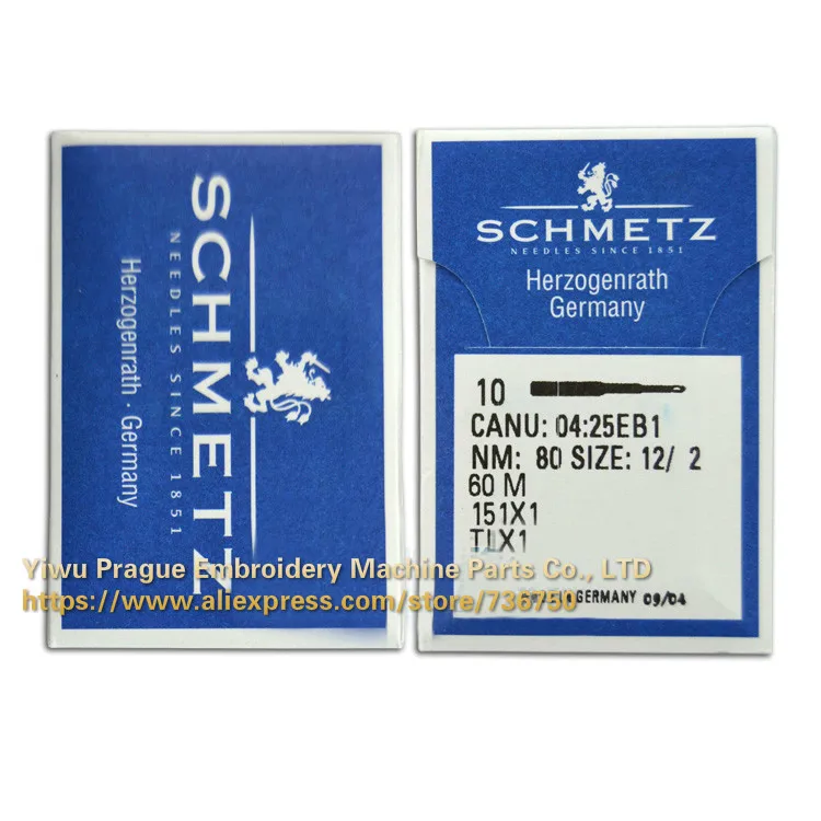 1 pack of Genuine Schmetz sewing needle 60M 151X1 TLX1