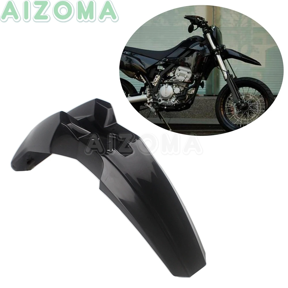 Black Motocross Front Fender Mudguard Cover Protection For Kawasaki D-Tracker X 250 2009-19  KLX250 KLX250S KLX250SF  2008-2019