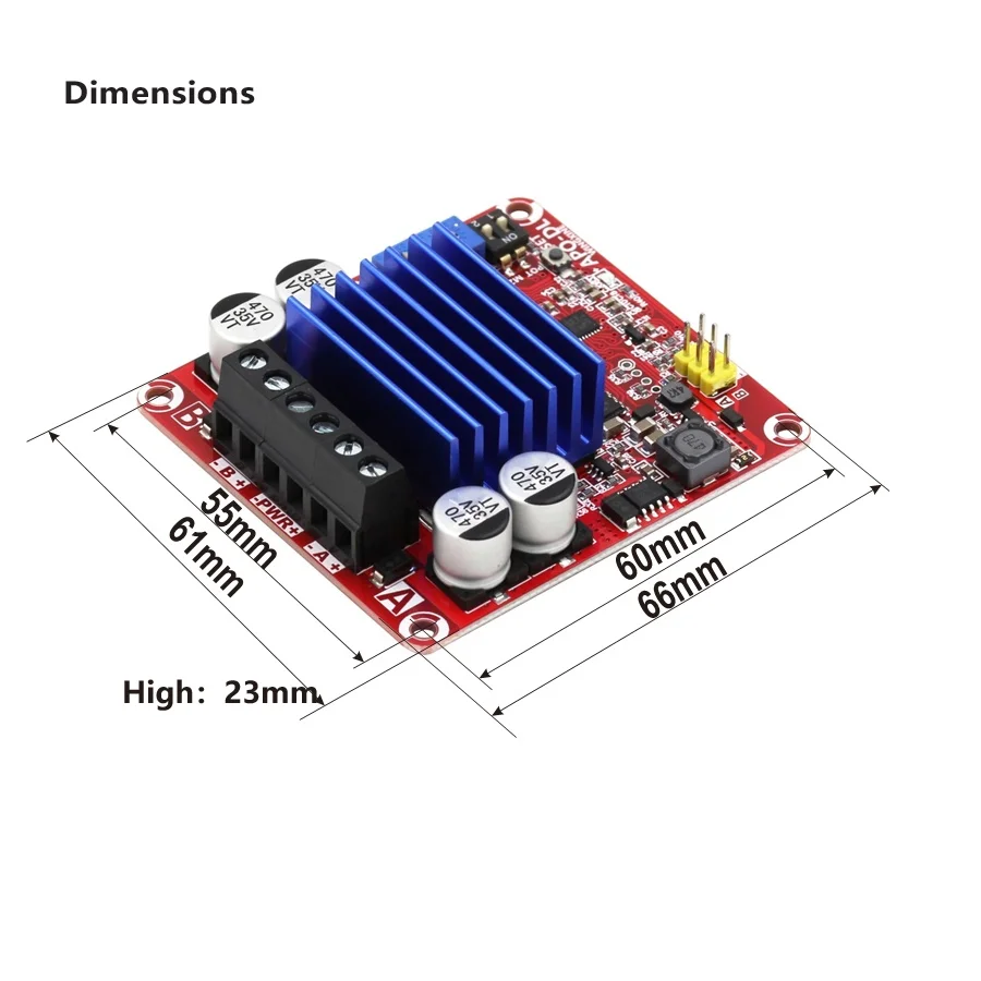 

High Power DC Pinsel Motor Drive Board 24V
