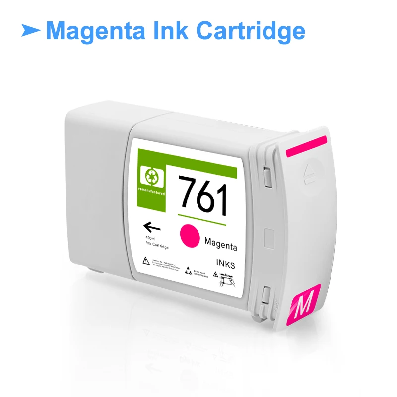 Imagem -04 - Cartucho de Tinta de Substituição para hp Completo com Tinta Pigmentada Cores hp Designjet T7100 Impressora T7200 Third Party Brand 761