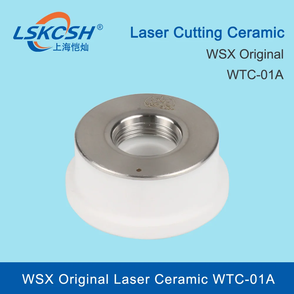 

LSKCSH WSX Original Laser Ceramic Nozzle Holder Ceramic Ring Parts WTC-01A D28/24.5mm For WSX Fiber Laser Cutting Head