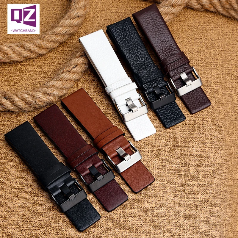 

Top Grain Leather watchband for diesel Watch band 22mm24 26 27 28 30mm strap for DZ7312 DZ4281 DZ7214 DZ7333 4283 watch bracelet