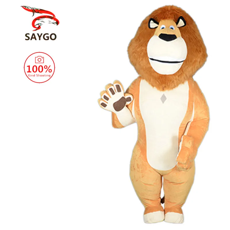 

SAYGO Inflatable Lion Mascot Costume for Advertising Wedding Event Cospaly Adult Mascot Costume Animal Anime Giant Furry Costume