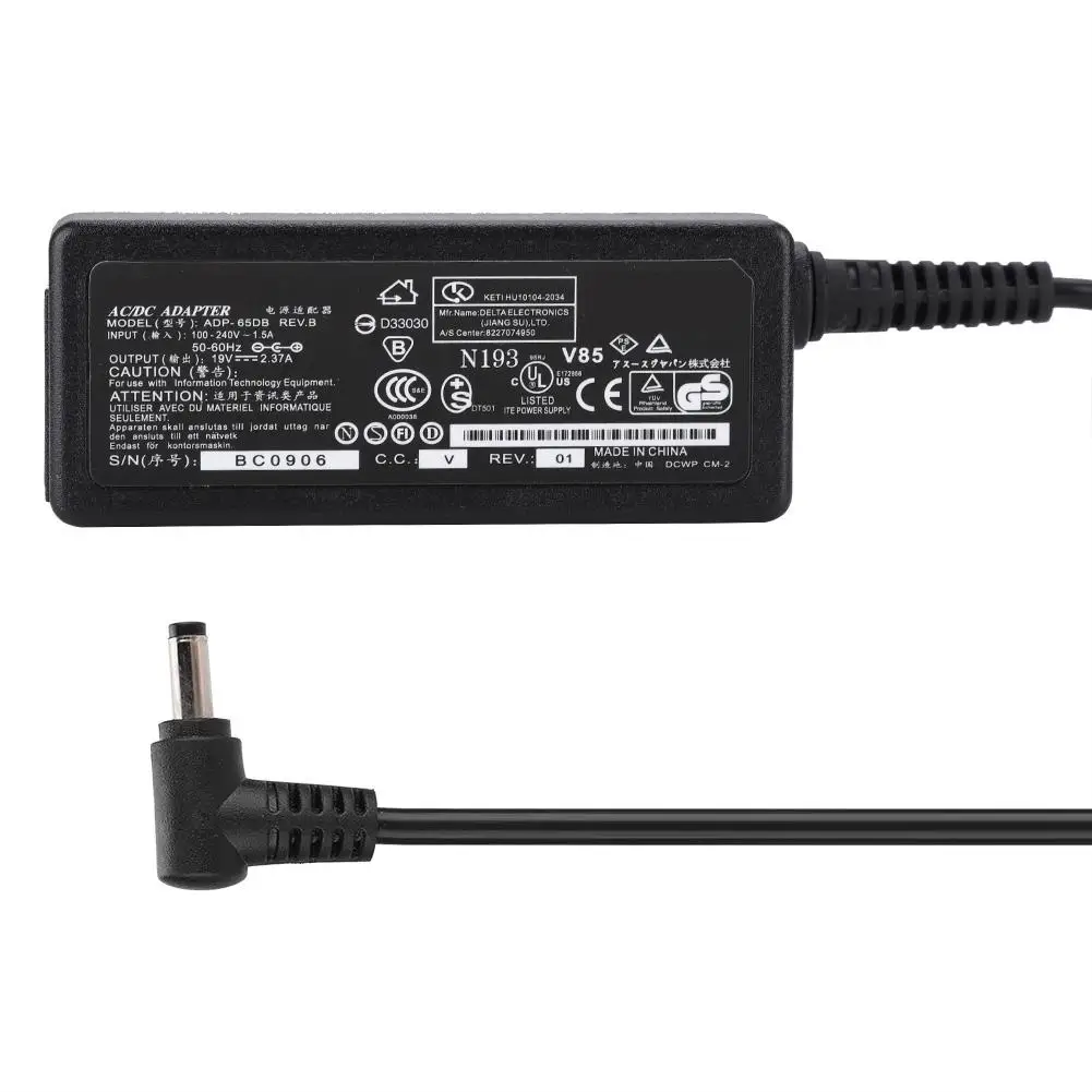 19v 2.37a 45w adaptador de alimentação portátil tablet pc fonte de alimentação carregador conversor para asus x553m x553ma series